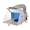 Mini Cabina Vopsire Portabila cu LED si Ventilator, 4 m³/min