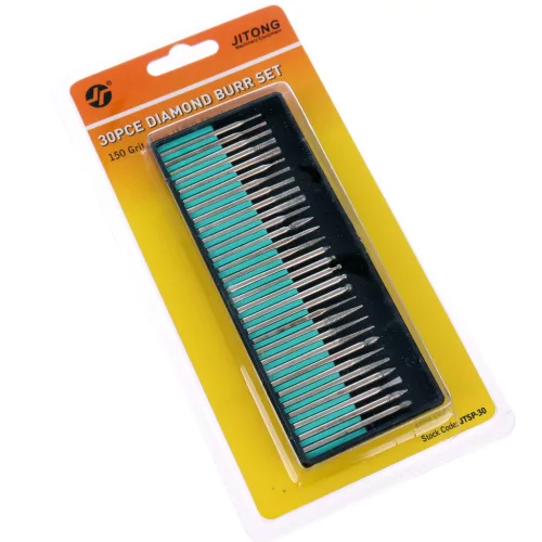 Set Burghie Diamantate 30 Bucăți, Tijă 3 mm