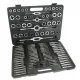 Kit Filetare Metrică 110 Piese, Oțel de Înaltă Rezistență M2-M18