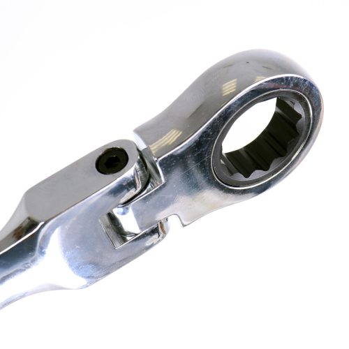 Set chei inelare cu cliquet articulate, 7 piese, 8-19 mm, Cr-V