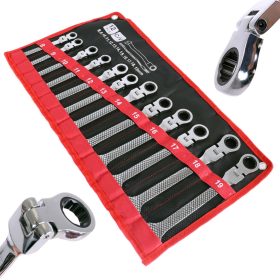   Set Chei Inelare cu Clichet și Articulație TC Technic, 8-19 mm, 12 Buc.