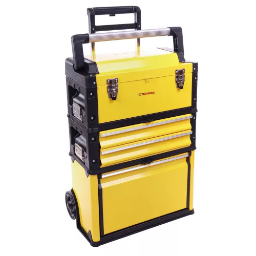 Cărucior de Atelier cu Ladă Scule TC Technic, 3 Segmente, Robust