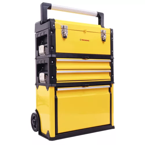 Cărucior de Atelier cu Ladă Scule TC Technic, 3 Segmente, Robust