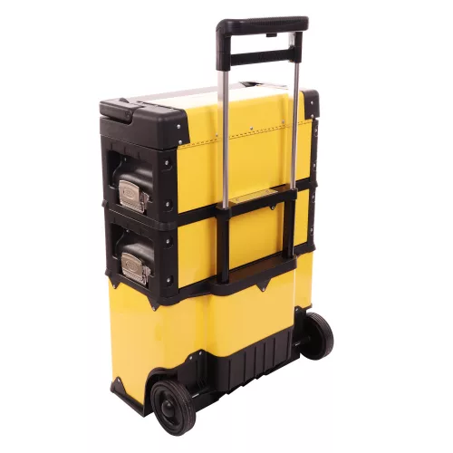 Cărucior de Atelier cu Ladă Scule TC Technic, 3 Segmente, Robust