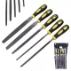 Set 5 Pile Manuale pentru Metale 200mm, Mâner Antialunecare