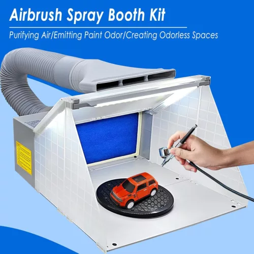 Cabina de Vopsit Pliabilă BD-512A cu Tambur Automat și LED