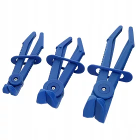   Set profesional clești fixare furtunuri, 3 buc, plastic durabil
