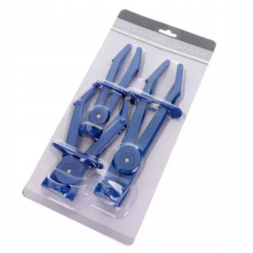 Set profesional clești fixare furtunuri, 3 buc, plastic durabil