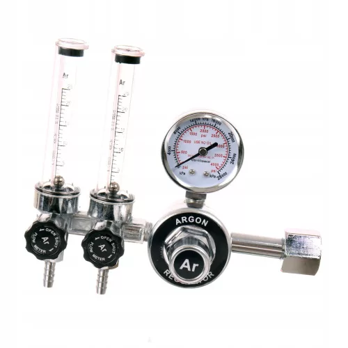 Regulator de Presiune ZR-67DOUBLE CO2/Argon cu Dublu Rotametru, 2x 25 l/min