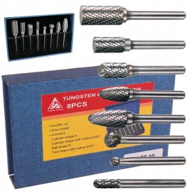 Set Freze Carbid ZOFT-10, 8 Piese, Ax 6mm, Prelucrare Metal