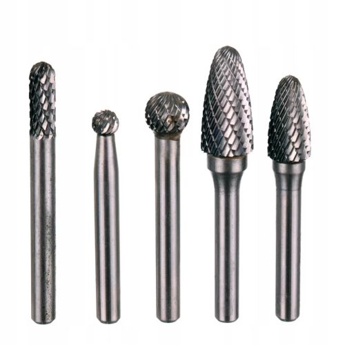 Set Freze Carbid ZOFT-10, 8 Piese, Ax 6mm, Prelucrare Metal