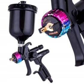 Pistol de vopsit HVLP ITALCO GLOSS M1 1.3mm Negru