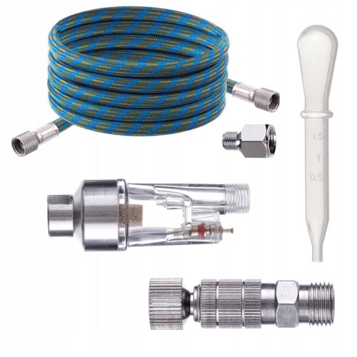 Set Airbrush Profesional cu Duze 0.2, 0.3, 0.5 mm și Control Dual