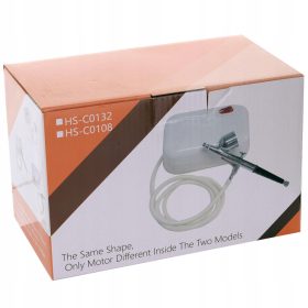 Set compresor aerograf modelaj 230V, 10.5 l/min, duza 0.3mm