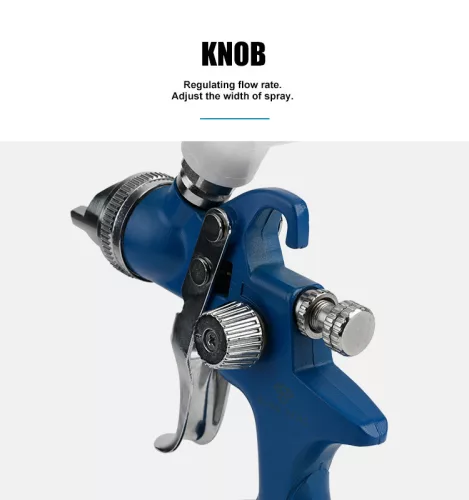 Pistol de vopsit HVLP cu duză de 1,8 mm, rezervor de 600 ml