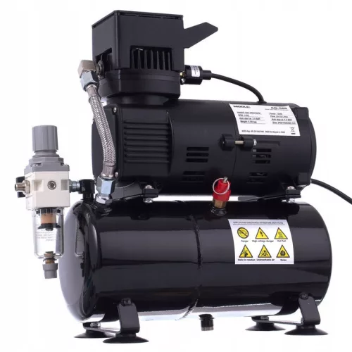 Compresor Aerograf FENGDA AG-426 cu rezervor 3L și 2 ventilatoare