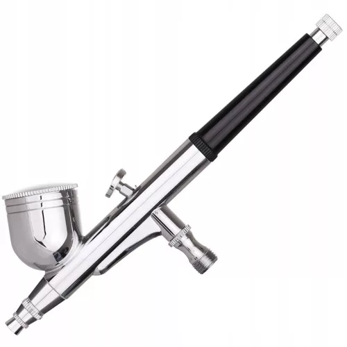 Compresor Aerograf Automat 230V, Duza HS-30 0.3mm, cu Manometru