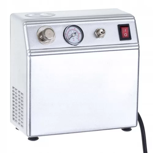 Compresor Aerograf Automat 230V, Duza HS-30 0.3mm, cu Manometru