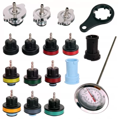 Kit verificare sistem răcire TC Technic, 18 piese, 0-2.5 bar