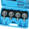 Set de Măsurare Vid TC Technic LT-A1770 pentru Sincronizare Carburatoare, 4 Ceasuri și Adaptoare