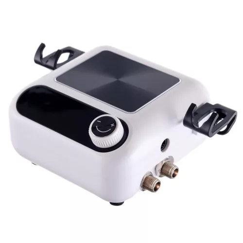 Compresor aerograf HS-A9K dublu piston cu 2 pistoale și reglaj presiune