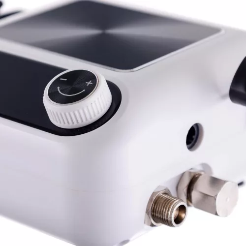 Compresor aerograf HS-A9K dublu piston cu 2 pistoale și reglaj presiune