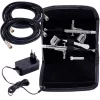 Set Compresor Airbrush cu Două Aerografe și Funcție Auto Start-Stop