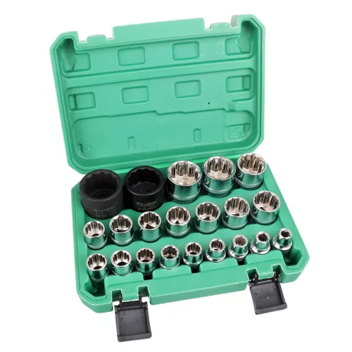 Set Chei Tubulare TC Technic 1/2" 8-36mm, Crom-Vanadiu, Cutie Plastic