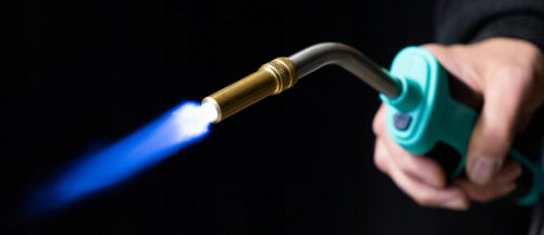 Arzător gaz cu furtun extensibil, aprindere piezo, 1900°C