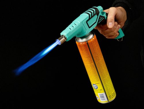 Lampă de Gaz Profesională cu Cartuș, 1300°C, 1400W, Aprindere Piezo