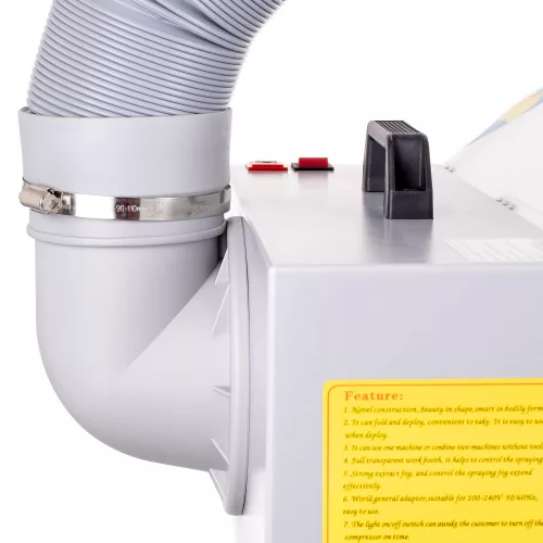 Kabină de Vopsire Pliabilă cu LED și 4 Suporturi Aerograf HS-E426DCLK