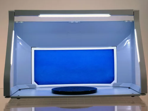 Cabină de Pictură Portabilă HS-E550LK cu LED și Ventilator Dublu