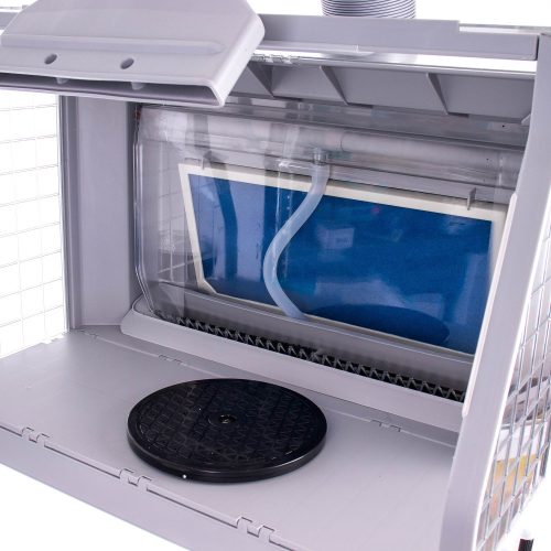 Cabină de Pictură Modelism HS-E600, Perdea Apă, LED, 60 cm