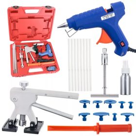   Set Reparare Caroserie Auto PDR, Pistol de Lipit 60W, Ciocan Inerție