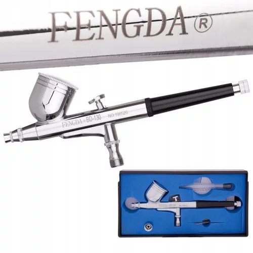 Compresor Mini Fengda AS-207K cu Aerograf BD-130, 18 l/min