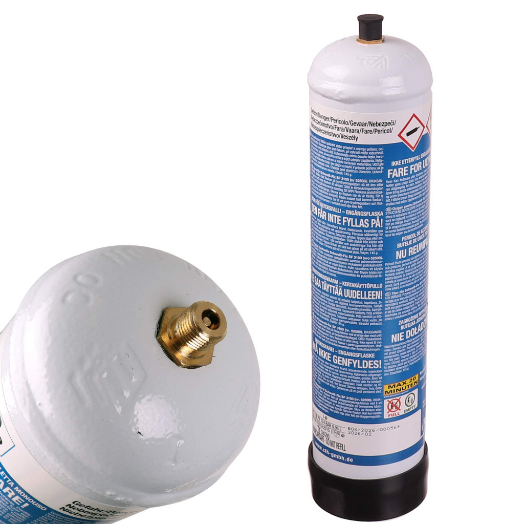 Butelie oxigen CFH pentru arzător FIX 3100, 950 ml